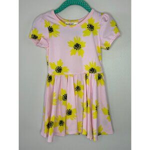 Dotdotsmile Dress Size 12-24 Months Pink with Yellow Flowers New With Tags